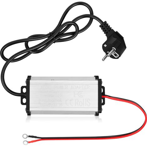 Convertisseur de tension 220 V vers 12 V, adaptateur secteur/CC 25 A, transformateur en alliage d'aluminium léger et portable pour la maison, le garage et les voyages. (1/5)