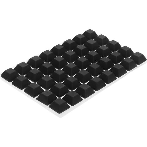40 patins pour meubles, caoutchouc, noir, adhésif, pour table (1/5)