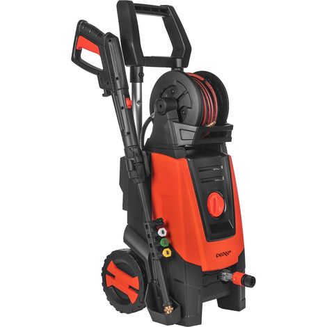 Hidrolimpiadora de alta presión Dnipro-M 2000W, 160 bar, manguera reforzada de 8 m, bomba de aluminio y auto-stop. PW-16BR (1/5)