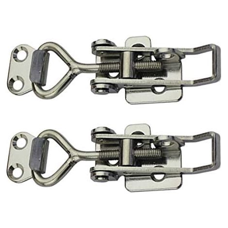 Lot de 2 loquets réglables à levier pour armoires (1/5)