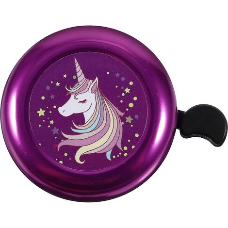 Sonnette de guidon de vélo pour enfants, son clair et puissant, style dessin animé, accessoire de cyclisme-7.00X5.50X5.50CM-Purple