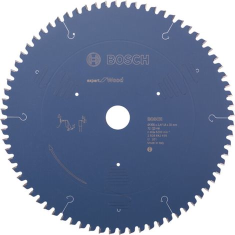 Bosch 2608642499 Lame de scie circulaire expert for wood 300 x 30 x 2,4 mm 72