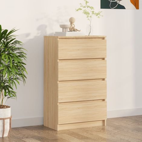 FIMEI Buffet Chêne sonoma 60x35x98,5 cm Bois d'ingénierie (1/5)