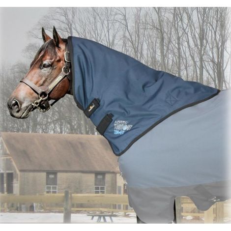 S = Pony, Bleu et noir: Couverture imperméable pour chevaux (1/3)