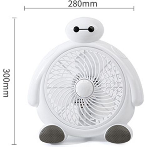 Ventilateur électrique miniature de style dessin animé, idéal pour les chambres d'étudiants, les lits, les tables de chevet, les bureaux ou les bureaux (type 3). (1/5)