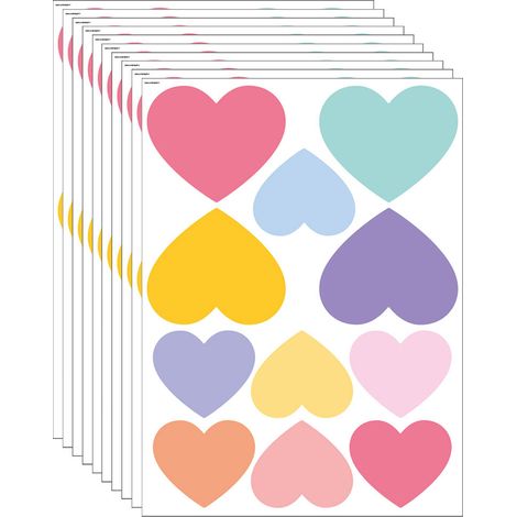 Autocollants Muraux Enfant - 10 Pièces Décor Polka Dot Et Motifs Dessin Animé - Autoadhésifs PVC Pour Murs Portes Vitres Bois - 22 x 30 cm (1/5)