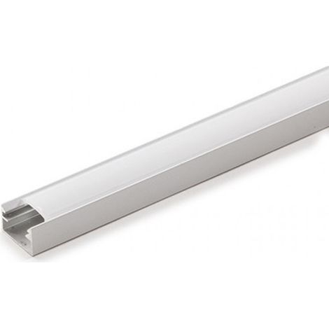 Greenice – Profilé aluminium pour bande LED WR1409 – Diffuseur opale – Longueur 1M – Pour applications décoratives et éclairage intérieur