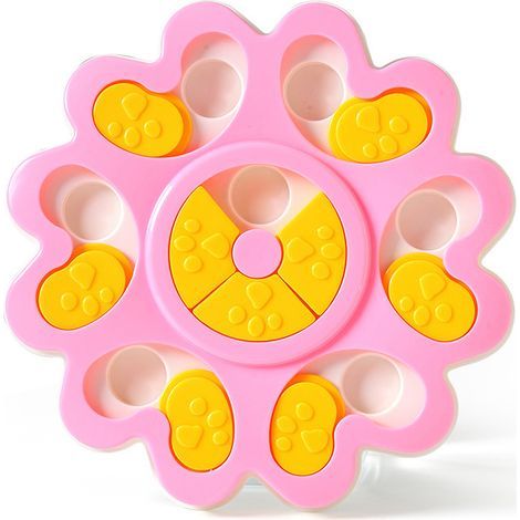 Puppy Puzzle Toys Dog Training Game Slow Feeder Pet Bowl Feeder Toys Dog Paw Educational Slow Feeder Toys Multifunctional Large Dog Puzzle (pink) (1/5)