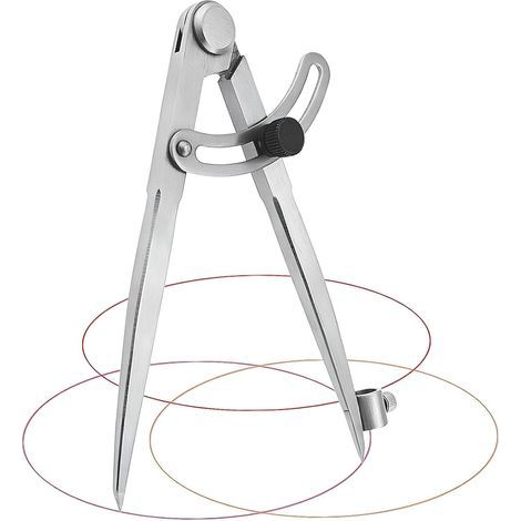 Compas de Mesure, compas professionnel grand, compas professionnel menuisier, Compas à Pointes Sèches, Pour le dessin circulaire, le travail du bois, le travail des métaux et l'artisanat du cuir (1/5)