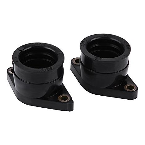 2pcs Adaptateur d'Interface de Carburateur, Botte de Collecteur d'Admission de Carburateur Carb Remplacement de la Tubulure d'Admission de Carburateur Noir (1/5)