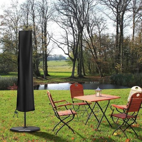 Housse de Parasol Jardin pour Diamètre 2m 4m - 420D Oxford Protecteur de Parasol de 9 à 11 Pieds - H190 x 3050cm nosku (1/4)