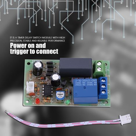 Module Temporisateur Interrupteur Temporisé Arrêt Réglable 1s-5min (1/5)