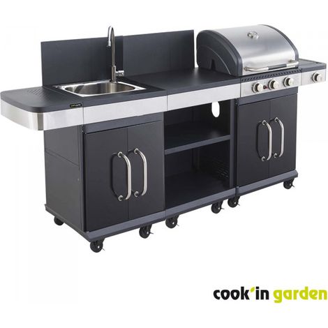Conjunto FIDGI 3 + mesa auxiliar + fregadero - Cook in Garden (1/5)