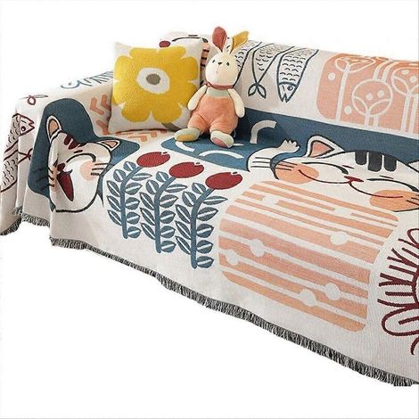 Housse de canapé d'été, housse de coussin de canapé, couverture simple 90x90cm (1/5)
