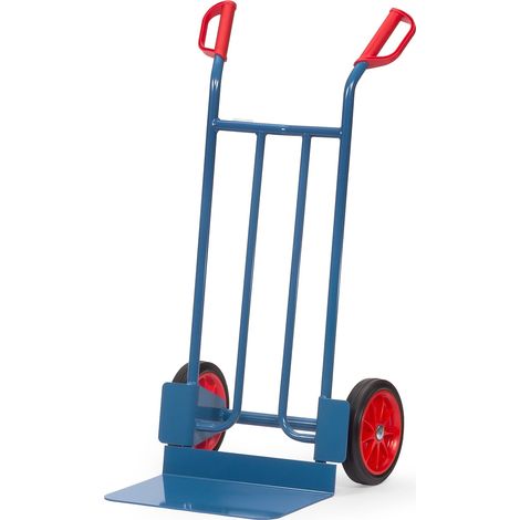 Fetra Stahlrohrkarre mit Vollgummibereifung Höhe 1150 mm, Schaufel 300x480mm (1/2)