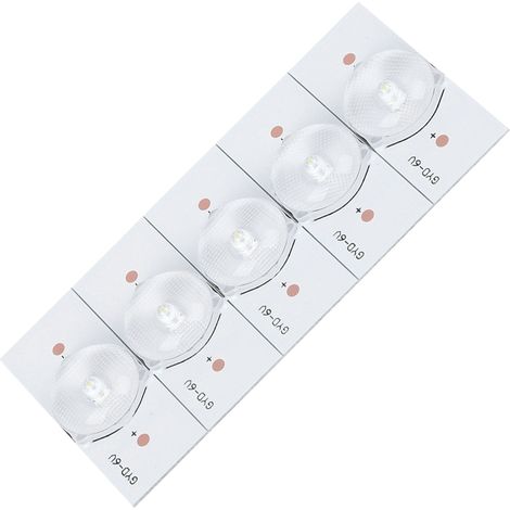 20 LED LED blanches 6 V à usage général avec filtre optique pour la réparation de téléviseurs LED (1/5)