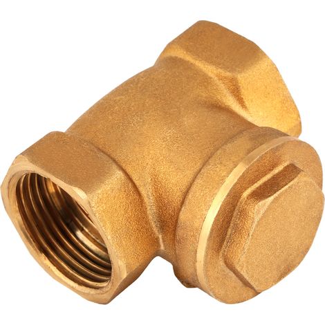 Clapet anti-retour en laiton DN25 (1 pièce) avec filetage interne, 232 PSI, empêche le refoulement d'eau (1/5)