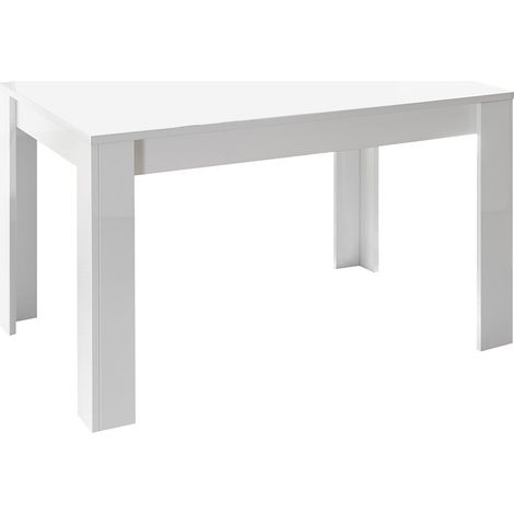 WESTY - Table Repas Extensible Blanc Finition Mat (1/4)