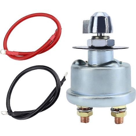 Compatible avec un disjoncteur de batterie principal 12-48V 200A et un kit de câble de batterie 4 AWG, interrupteur de coupure d'alimentation de batterie à courant élevé. (1/5)