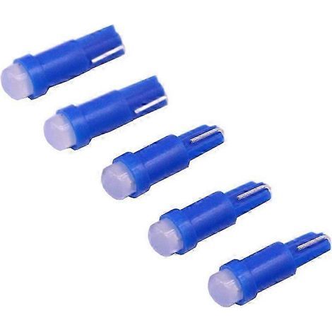 Lot de 5 ampoules T5 0,5 W 20 lm pour tableau de bord de véhicules