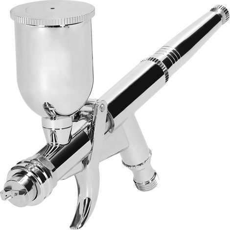Mini pneumatic paint gun with 0.5 mm diameter nozzle for leather and wall painting, car body paint gun (1/5)