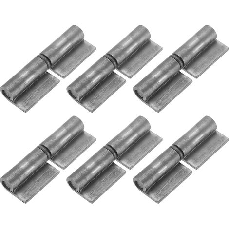Weldable Release Hinges, Pack 6, 3-1/7" x 1" Welding Steel Gate Hinges With Removable Pin, Detachable Hinges For Metal Or Swing Door (1/5)