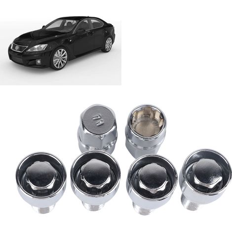 (Vendu exclusivement au Mexique) Écrous et boulons antivol pour pneus, roues et jantes Mercedes-Benz, BMW, Volkswagen et Audi (M14x1,5) (1/5)