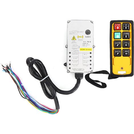 Industrielle 3-fach geprüfte elektrische Hebezeugsteuerung mit Einhebelmischer und Fernbedienung YU-6ADC24V (1/5)