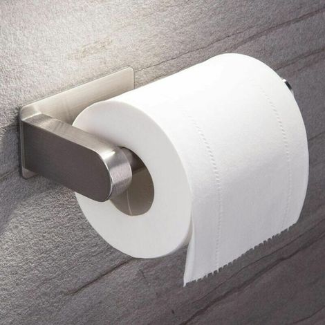 Porte Papier Toilette Auto-adhésif de sans Forage Support de Papier Mural Titulaire de Papier, Porte Rouleau Papier WC en Acier Inox Dérouleur Papier WC (1/5)