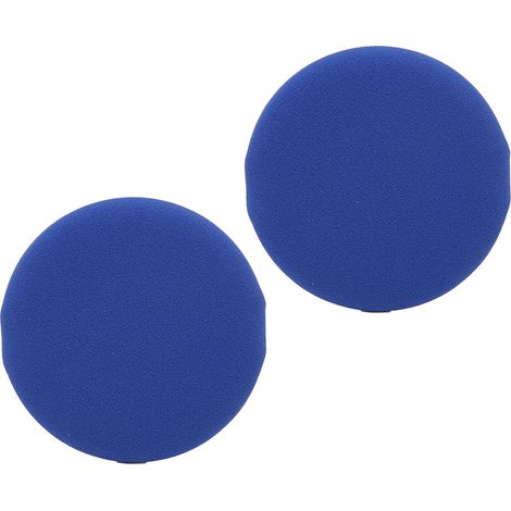 2 pièces Éponge de Maquillage Réutilisable Poudre Puff pour Fond de Teint et BB Crème Coussins d'Air Bleu Foncé (1/5)