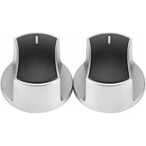 2 boutons de rechange universels en métal pour plaque de cuisson à gaz, comprenant un verrouillage pour la plaque et le four, neufs, interrupteur à 45° (1/5)