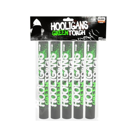 Fiammiferi a torcia a mano, colore verde, confezione da 5 pezzi. (1/3)