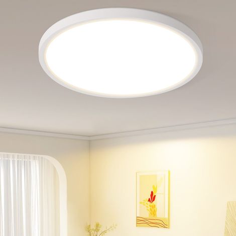GBLY Deckenlampe LED Deckenleuchte Flach - Schlafzimmerlampe 18CM Badezimmerlampe 15W Küchenlampe Schlafzimmer weiß Deckenbeleuchtung Flurlampe Decke Badlampe 3000K für Küche Flur