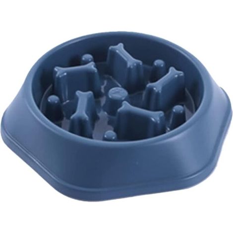 Gamelle d'alimentation Lente pour Chien, Gamelles de Base pour Chaton, Bol de Nourriture Lente pour Chat, Animaux Bleu-Ensoleillé