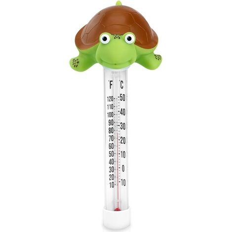 Floating pool thermometer, pool thermometer, turtle design, pool accessories (1/5)