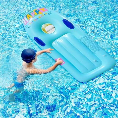 Aufblasbares Kinder-Bodyboard mit Griffen für Pool, Strand, Schwimmen und sommerlichen Wasserspaß (1/5)