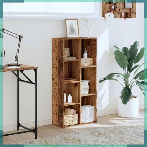 Bibliothèque - 852796 - Bois d'ingénierie - Vieux bois - 50 x 25 x 105 cm (1/5)