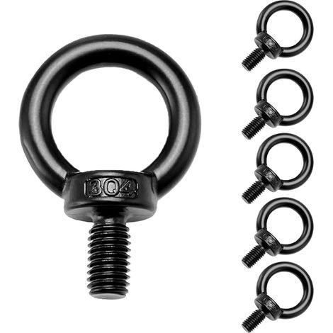 6 Pcs M8 Boulons à œil, Boulons à oeil en 304 Acier Inoxydable Boulon à œil en Forme de Bague Filetage Mâle Vis à Anneau Anneau de Levage Soudés Fermés, pour accrocher et Fixer Le Rouleau (1/5)