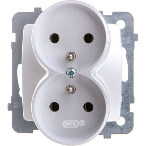 Karo de doble z贸calo con/sin perla plateada GP-2SRZ/m/43