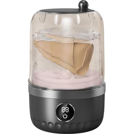 Lave-linge Portable Machine à Laver Mini 1 Litre Appareil à Lingerie pour Vêtements Pour Appartements Étudiants Voyage Camping Chaussettes (1/5)
