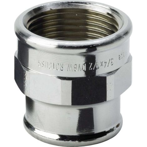 Viega plaqué manchon 447 823 3240, en Rp3 / 4 x Rp1 / 2 bronze