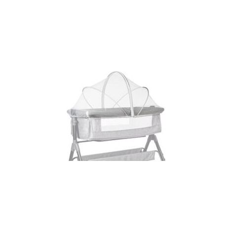 Moustiquaire universelle pour berceau avec fermeture éclair, tente de lit bébé en tissu à mailles fines pour une utilisation intérieure et extérieure (blanc, 60 x 105 cm) (1/4)
