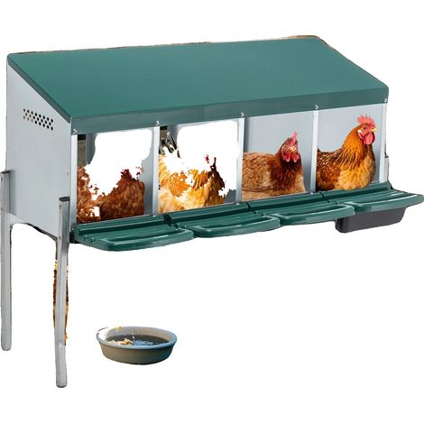 Caisse de ponte pour poules, collecte des œufs à rouleau, entretien facile, vert (1/2)