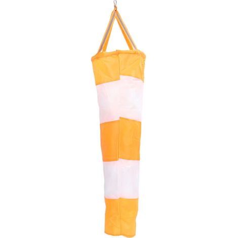 Manche à air orange fluorescent 80cm en polyester pour aéroport et extérieur, mesure de direction du vent (1/5)