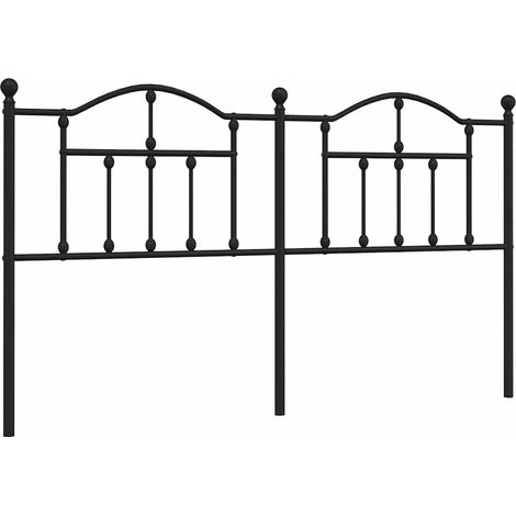 Maison Exclusive - Tête de lit de remplacement métal noir 160 cm