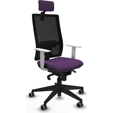 Sedia Ufficio con Poggiatesta Piqueras y Crespo 4B066G2 Viola (1/5)