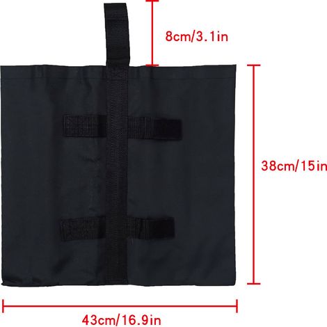 Lot de 4 sacs de lestage en polyester TECTAKE pour tonnelle Lot de 4 sacs de lestage en polyester TECTAKE pour tonnelle (1/3)