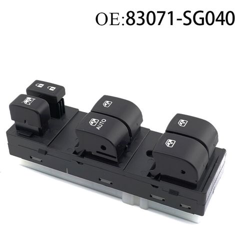 Interrupteur de lève-vitre 83071-SG040, compatible avec les modèles Subaru Forester 2013-2015, commande le fonctionnement des vitres électriques. (1/4)
