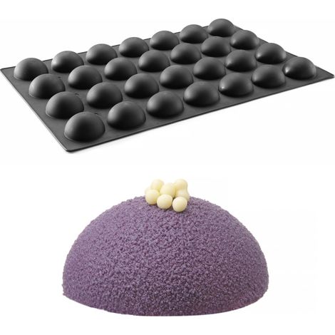 Stampo in silicone per praline, mousse, prodotti da forno 600 x 395 mm - semicerchio (1/3)