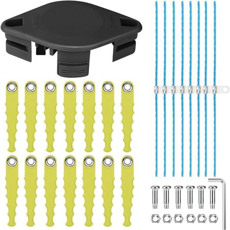 Couteau à percussion Sense 5132004559 RAC155 RAC158 pour coupe-bordures sans fil Ryobi 18 V OLT1825M, RY18LT25A-113P, RY18LT25A-120P, OLT1832, RLT2925, 14 lames de rechange avec 8 x extra (1/5)